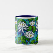 Mok van de Koffie van Nymphaea de Blauwe (Center)