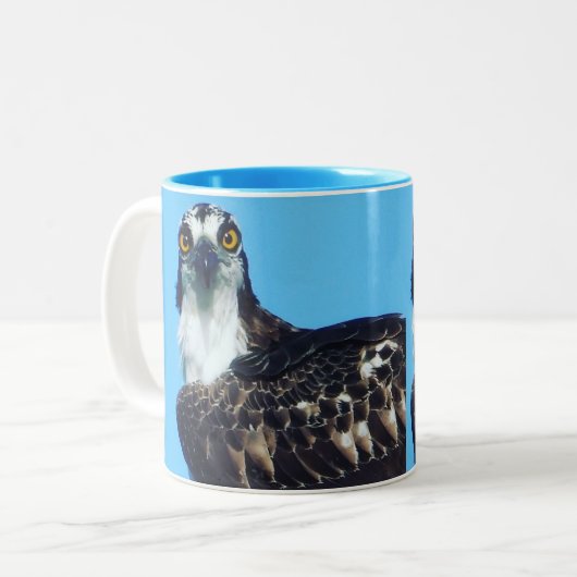 Mok van de koffiebeker van de vogels - Osprey - Vo (Voorkant links)