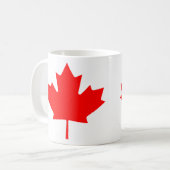 mok van de liefde Canada Day-vlag koffiethee (Voorkant links)