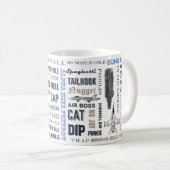 Mok van de marine met lingo en F/A-18F (Voorkant rechts)