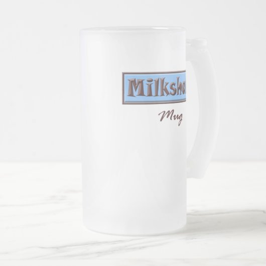 Mok van de melkdruk (blauw) (Voorkant rechts)