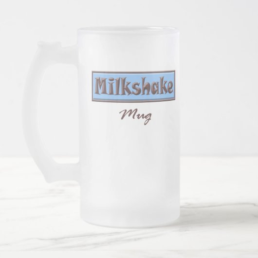 Mok van de melkdruk (blauw) (Links)