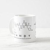 Mok van de naam Randy peptide (Voorkant links)