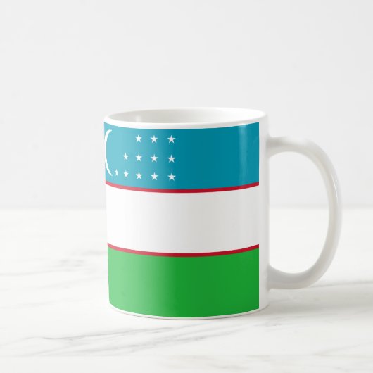 "Mok van de Oezbeekse vlag - trotse nationale iden Koffiemok (Rechts)