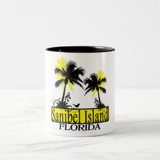 Mok van de palmboomkoffie van Sanibel Island Flori