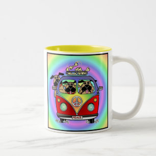 Mok van de regenboog van de Vrede Pugs