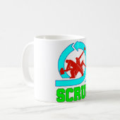 Mok van de scrum - Werknemers en het symbool van d (Voorkant links)