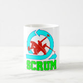 Mok van de scrum - Werknemers en het symbool van d (Center)