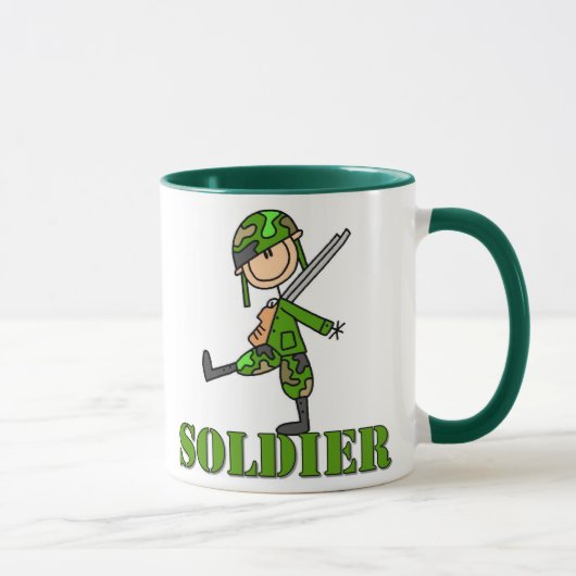 Mok van de Soldier Stick Figuur (Rechts)