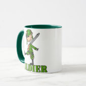 Mok van de Soldier Stick Figuur (Voorkant links)