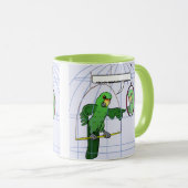 Mok van de strijd tegen de papegaaien (Voorkant rechts)