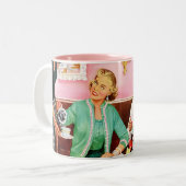 mok VAN DE TEA COFFEE VAN 1950 NA TEA (Voorkant links)