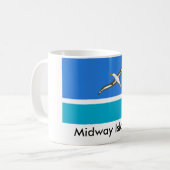 Mok van de vlag van de Midway Islands (Voorkant links)