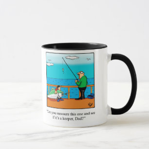 Mok van de vogelcadeau voor vissers