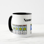 Mok van de warme en koude weervoorspellingen (Voorkant links)