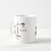 Mok van de zodiac-koffee van Libra (Voorkant links)