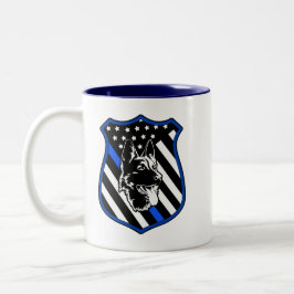 Mok van Dog Badge van politie