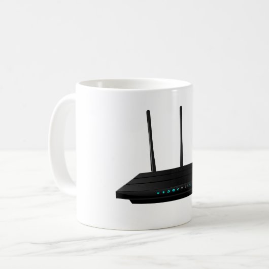 Mok van draadloze router (Voorkant links)