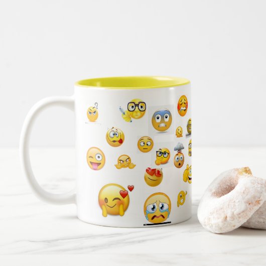 mok van emoji (Met donut)