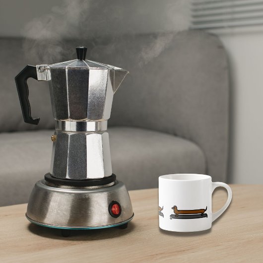 Mok van espresso voor honden- en hondenmakrelen