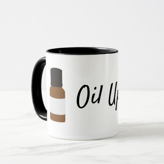 Mok van etherische oliekoffie (Voorkant links)