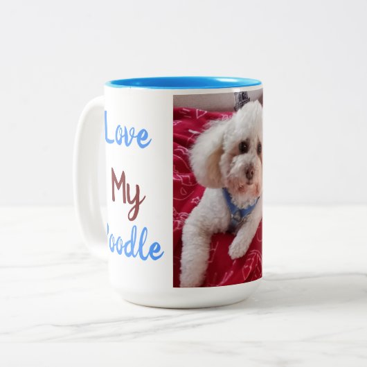 Mok van favoriete porseleinkoffie (Voorkant links)