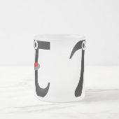 Mok van gekookt glas voor het millen van pi (Center)