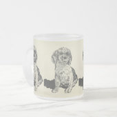 mok van gekookte bier/Cocker Spaniel (Voorkant links)