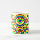 Mok van gele regenboogborstelbommel (Center)