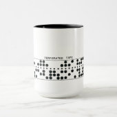 Mok van geperforeerde tape (Midden)