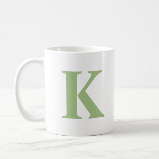 Mok van gepersonaliseerd monogram Initiaal (Links)