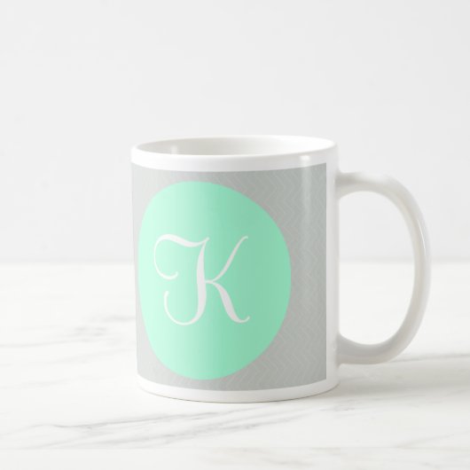 Mok van gepersonaliseerde monogrammed-koffie (Rechts)