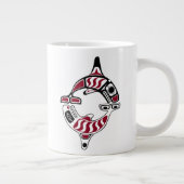 Mok van gepersonaliseerde Noordwestkust killerwalv (Rechts)