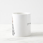 Mok van gepersonaliseerde Waterverf Afbeelding (Center)