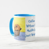 Mok van geverfde chocolade Chip-moffin keramische  (Voorkant links)