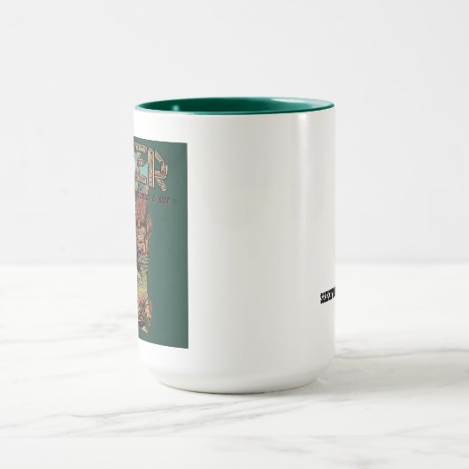 Mok van glas, bevroren, 16 oz (Midden)