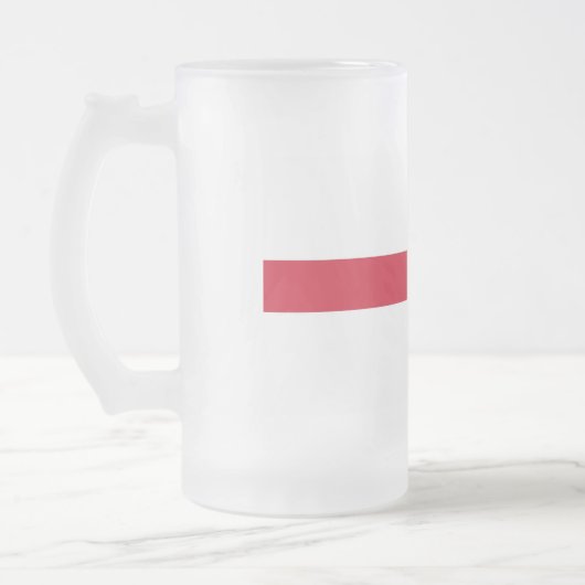 Mok van glas met vlag van Engeland, bevroren (Links)