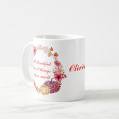 Mok van herfst Wreath Quote (Voorkant links)