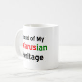 mok van het belarussische erfgoed koffie (Voorkant links)