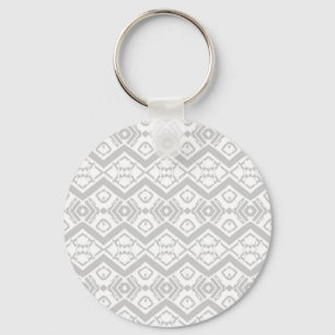 Mok van het "Cute Grey zigzag"-patroon Sleutelhanger