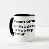 Mok van het internet van dingen IOT (Voorkant links)