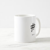 mok van het keurmerk van de review - ruimte (Voorkant rechts)