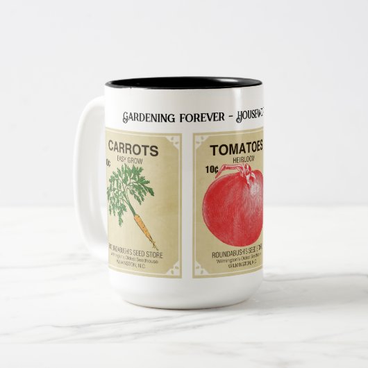 Mok van het pakket voor zaaizaad Gardener (Voorkant links)