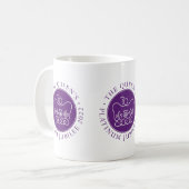 Mok van het Platinum Jubilee Coffee van koningin (Voorkant links)
