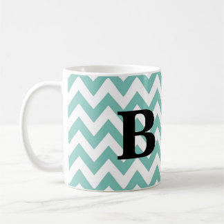 Mok van het seafoam en de zwarte Chevron Monogram