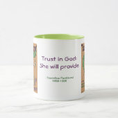 Mok van het tijdschrift "Suffragette" bij vrouwen (Midden)