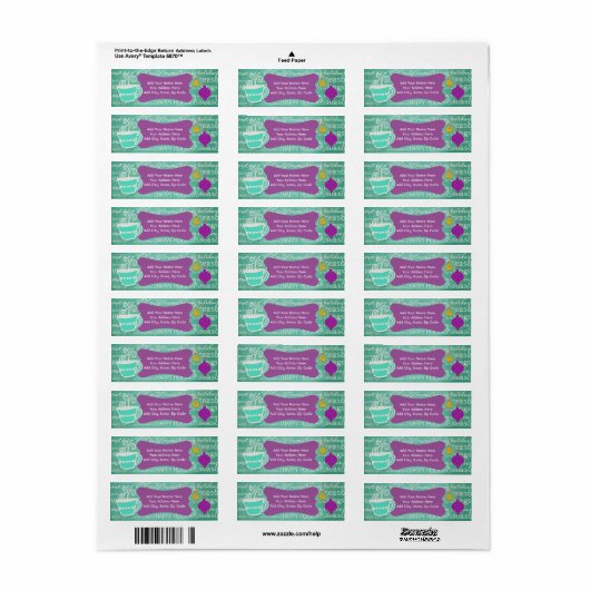 Mok van hotcoacaovakantieadreslabels etiket (Full Sheet)