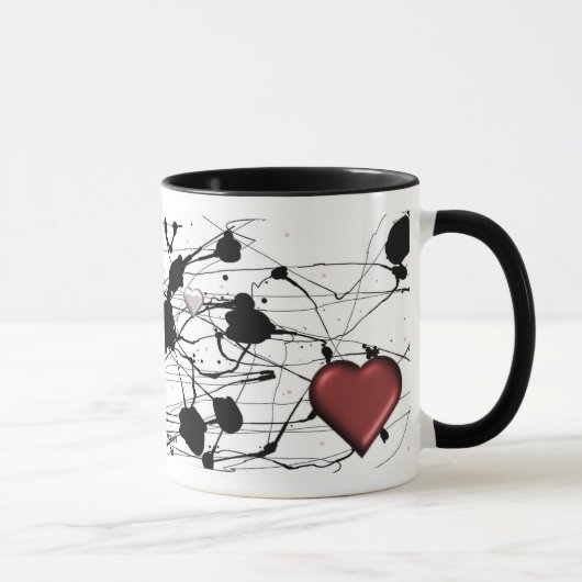 Mok van inkt en hart (Rechts)