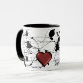 Mok van inkt en hart (Voorkant links)
