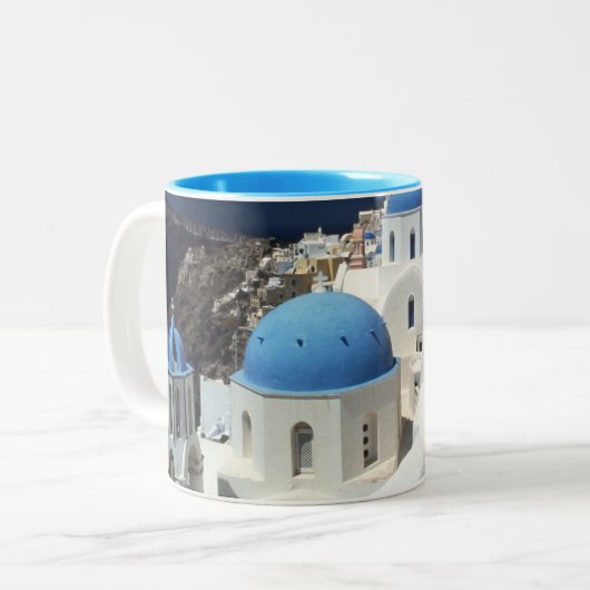 Mok van Island Santorini Griekenland (Voorkant links)